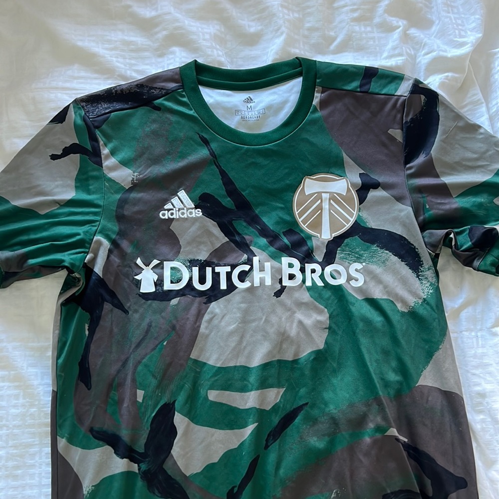 Dutch Bros MLS Timbers camo jersey